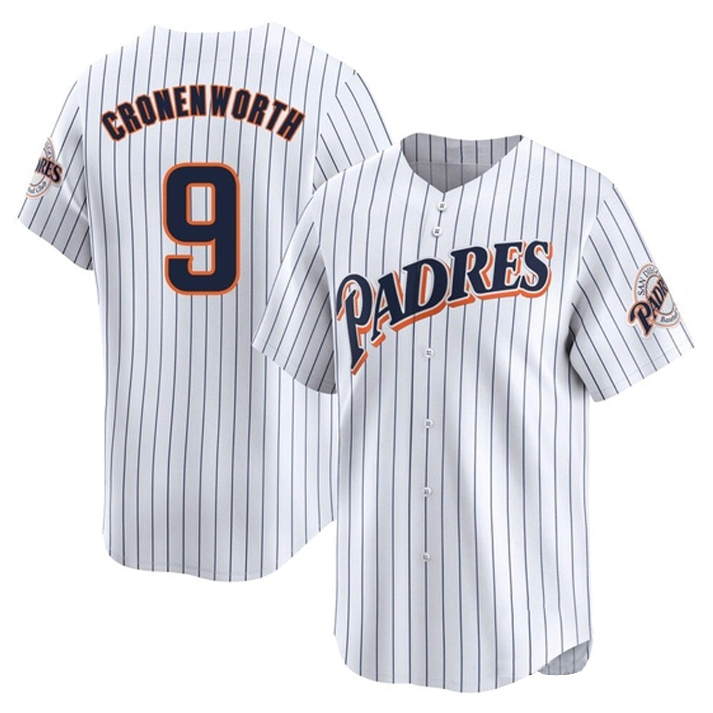 MATTH S.Diego Padres #9 Jake Cronenworth Player White Cooperstown Collection Limited Home Stitched Jerseys