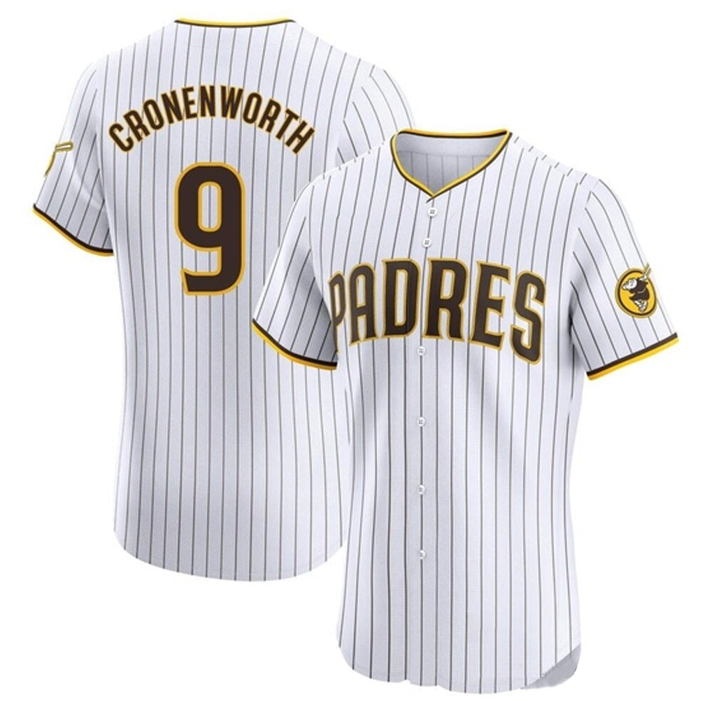 MATTH S.Diego Padres #9 Jake Cronenworth Player White Home Limited Elite Stitched Jerseys