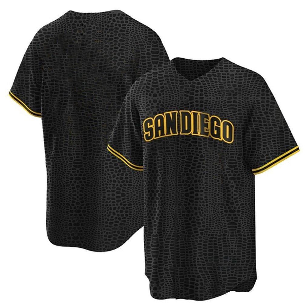 MATTH S.Diego Padres Blank Player Black Snake Skin City Home Game Stitched Jerseys