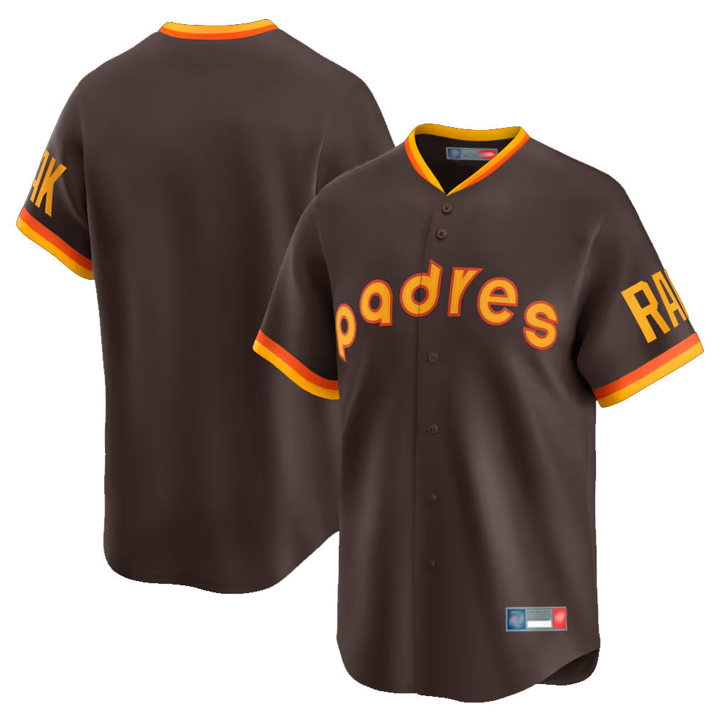 MATTH S.Diego Padres Blank Player Brown Home Cooperstown Collection Limited Stitched Jerseys