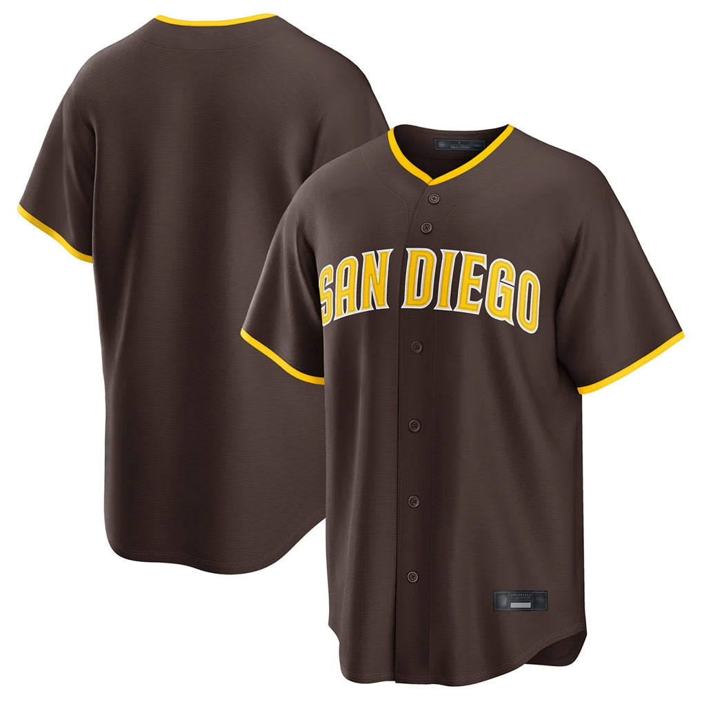 MATTH S.Diego Padres Blank Player Brown Home Game Stitched Jerseys