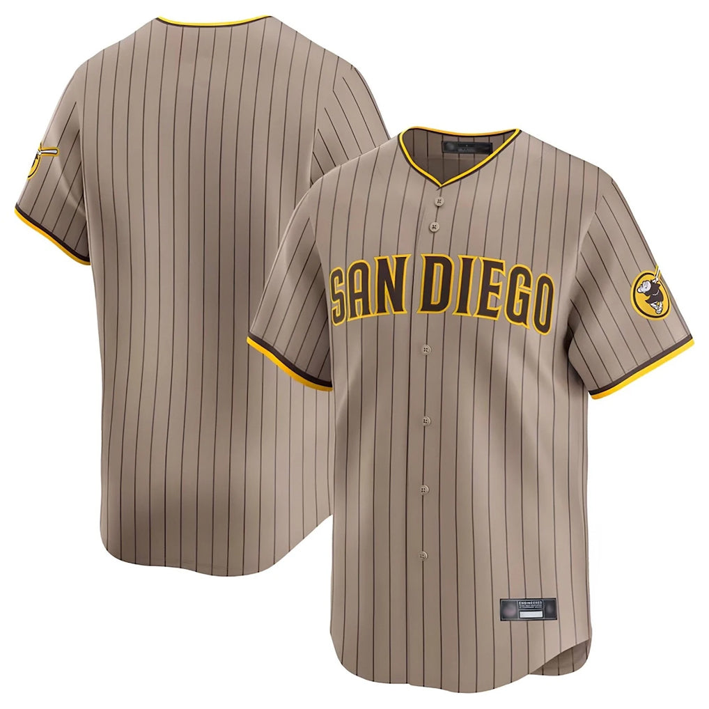 MATTH S.Diego Padres Blank Player Khaki Home Limited Stitched Jerseys