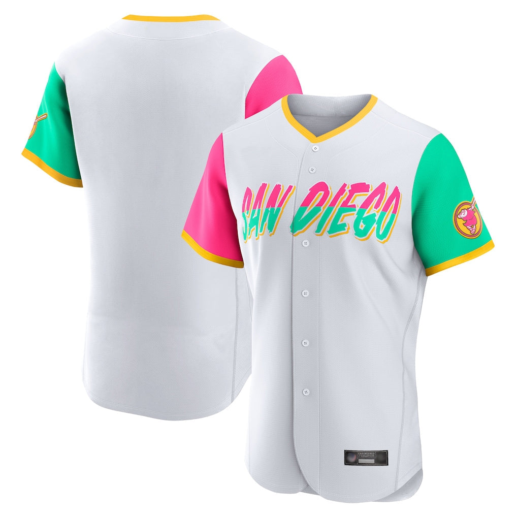 MATTH S.Diego Padres Blank Player White City Connect Home Limited Elite Stitched Jerseys