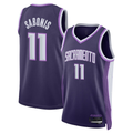 MATTH S.Kings #11 Domantas Sabonis Purple 2025-2026 Swingman Jerseys - City Edition