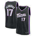 MATTH S.Kings #17 Jonas Valan?i¨±nas Fanatics Black Fast Break Replica Jerseys - Icon Edition
