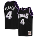 MATTH S.Kings #4 Chris Webber Mitchell & Ness Black 2000-2001 Hardwood Classics Swingman Jerseys