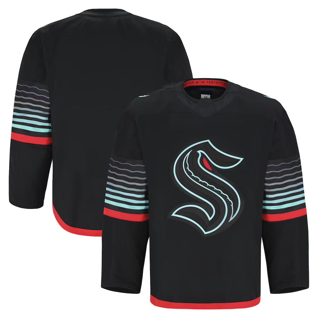 MATTH S.Kraken Black Alternate Authentic Pro Jerseys