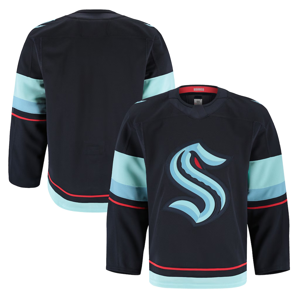 MATTH S.Kraken Deep Sea Blue Home Authentic Pro Jerseys