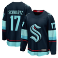 MATTH S.Kraken #17 Jaden Schwartz Navy Home Breakaway Player Jerseys