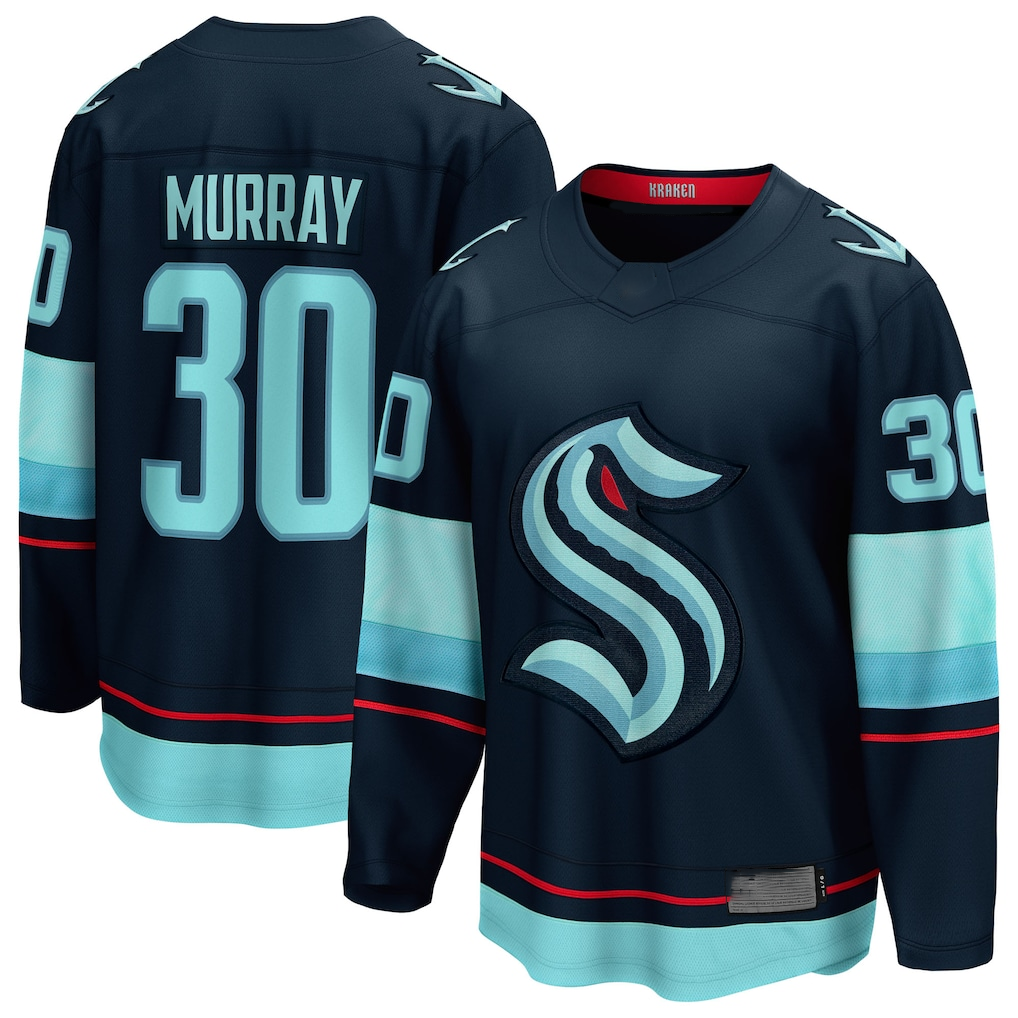 MATTH S.Kraken #30 Matt Murray Deep Sea Blue Home Breakaway Jerseys