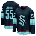 MATTH S.Kraken #55 Ryan Lindgren Deep Sea Blue Home Breakaway Jerseys