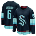 MATTH S.Kraken #6 Adam Larsson Deep Sea Blue Home Breakaway Player Jerseys