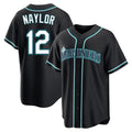 MATTH S.Mariners #12 Josh Naylor Player Black Fashion Home Limited Stitched Jerseys