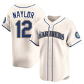 MATTH S.Mariners #12 Josh Naylor Player Cream Home Limited Stitched Jerseys