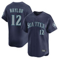 MATTH S.Mariners #12 Josh Naylor Player Navy Home Limited Stitched Jerseys