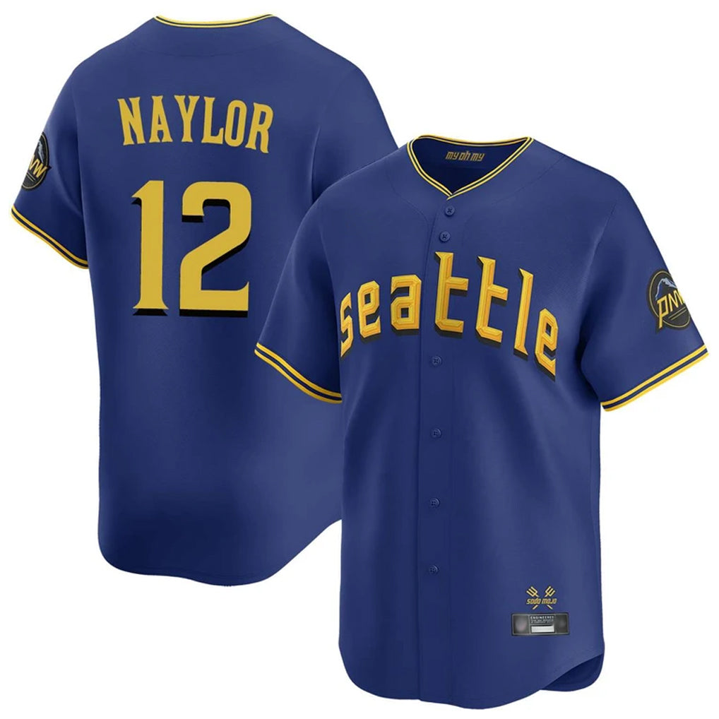 MATTH S.Mariners #12 Josh Naylor Player Royal City Connect Home Limited Stitched Jerseys