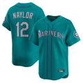 MATTH S.Mariners #12 Josh Naylor Player Teal Home Limited Stitched Jerseys