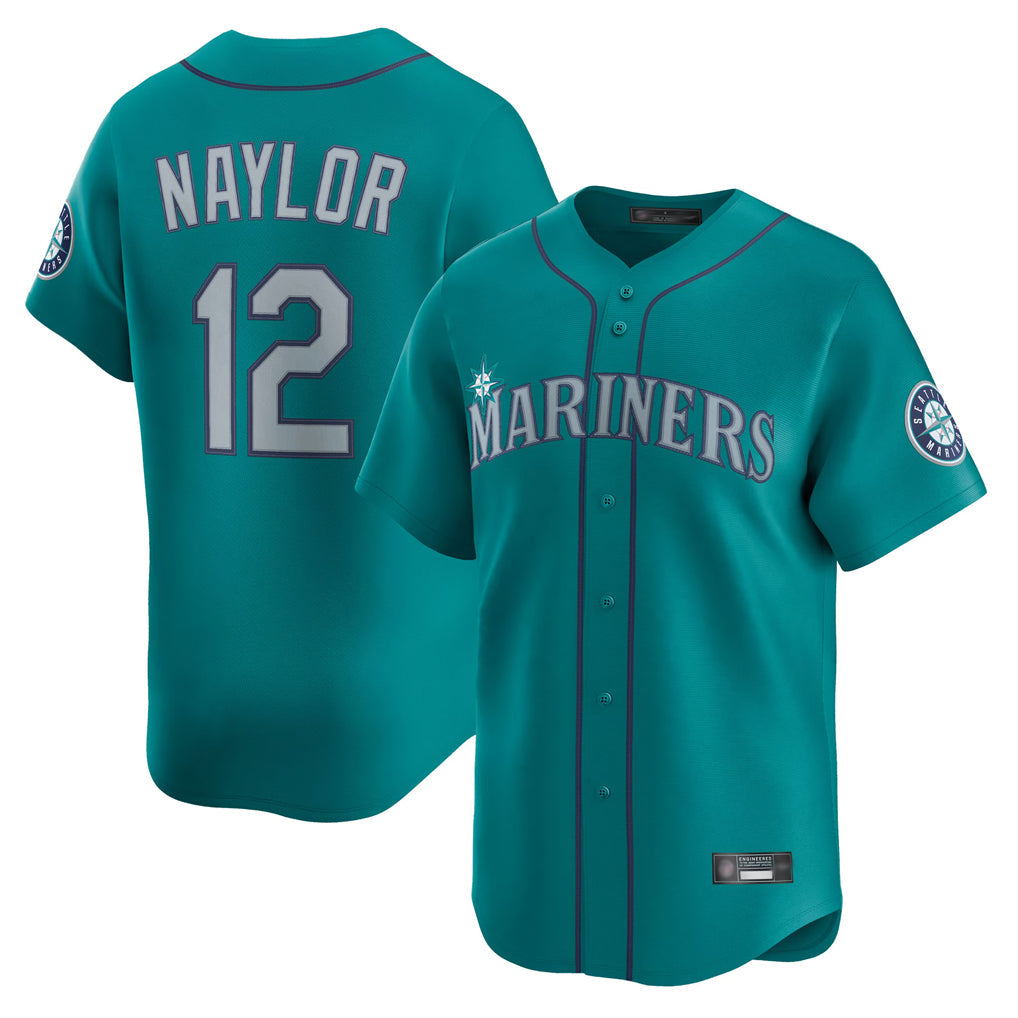 MATTH S.Mariners #12 Josh Naylor Player Teal Home Limited Stitched Jerseys