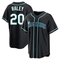 MATTH S.Mariners #20 Luke Raley Player Black Fashion Home Limited Stitched Jerseys