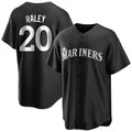 MATTH S.Mariners #20 Luke Raley Player Black Home Limited Stitched Jerseys