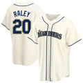 MATTH S.Mariners #20 Luke Raley Player Cream Home Game Stitched Jerseys