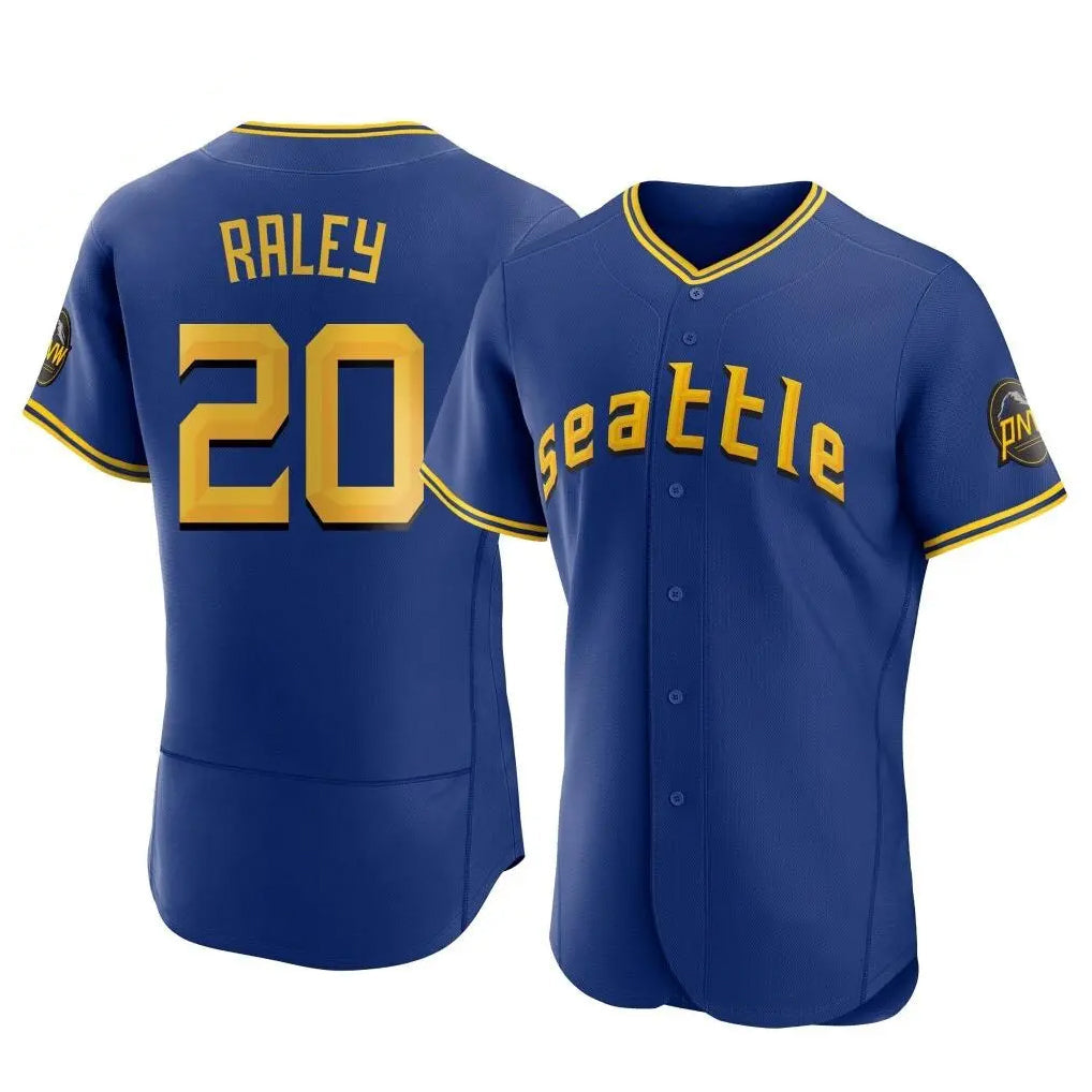 MATTH S.Mariners #20 Luke Raley Player Royal City Connect Home Limited Elite Stitched Jerseys