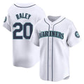 MATTH S.Mariners #20 Luke Raley Player White Home Limited Stitched Jerseys