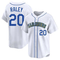 MATTH S.Mariners #20 Luke Raley Player White Throwback Cooperstown Collection Limited Game Stitched Jerseys