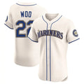MATTH S.Mariners #22 Bryan Woo Player Cream Home Limited Elite Stitched Jerseys