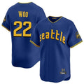 MATTH S.Mariners #22 Bryan Woo Player Royal City Connect Home Limited Stitched Jerseys