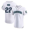 MATTH S.Mariners #22 Bryan Woo Player White Home Limited Elite Stitched Jerseys