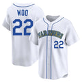 MATTH S.Mariners #22 Bryan Woo Player White Pitch Fashion Game Stitched Jerseys