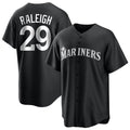 MATTH S.Mariners #29 Cal Raleigh Player Black Home Limited Stitched Jerseys