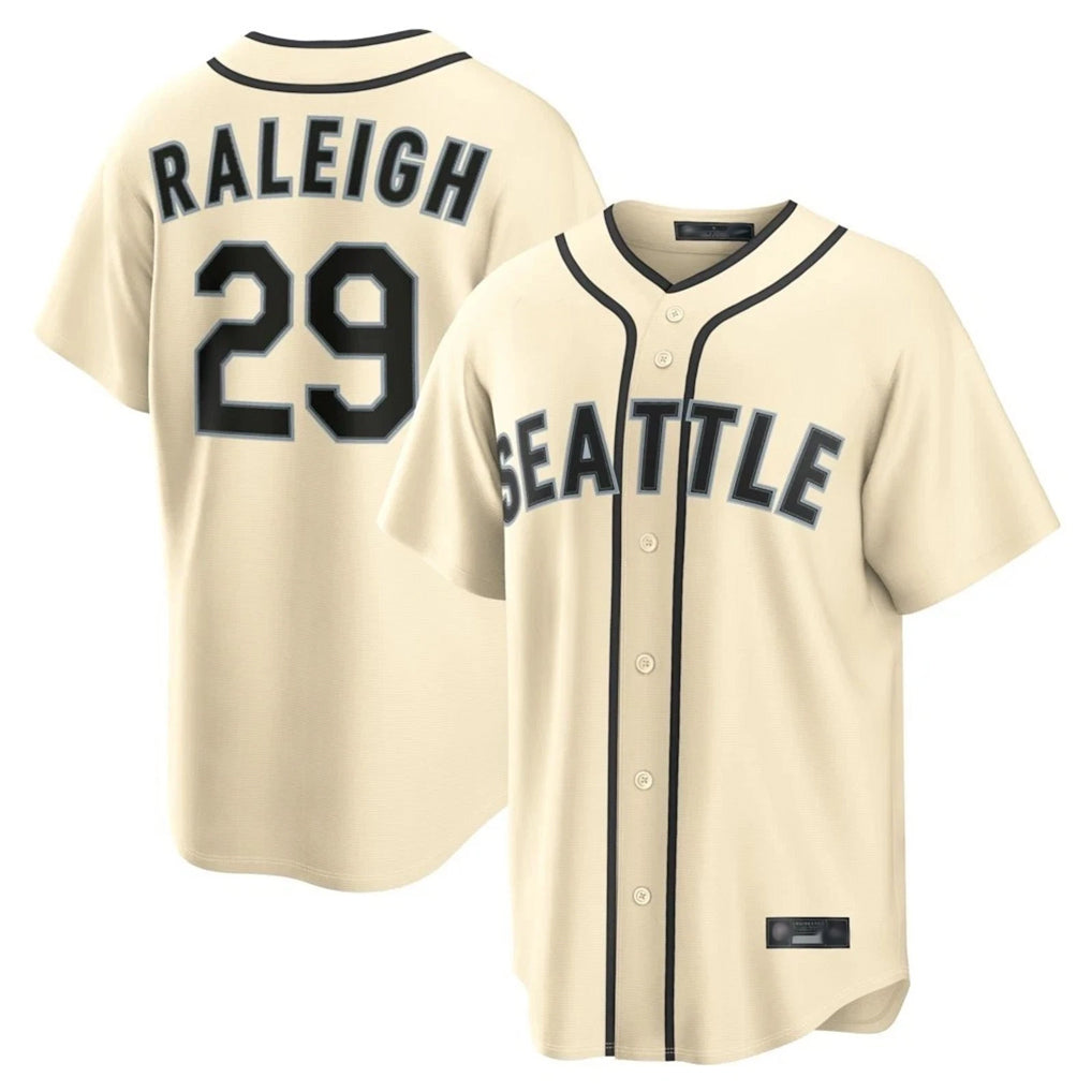 MATTH S.Mariners #29 Cal Raleigh Player Cream 2026 Home Limited Stitched Jerseys