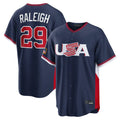 MATTH S.Mariners #29 Cal Raleigh Player Navy USA 2026 World Classic Game Stitched Jerseys