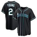 MATTH S.Mariners #2 Cole Young Player Black Fashion Home Limited Stitched Jerseys