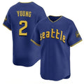 MATTH S.Mariners #2 Cole Young Player Royal City Connect Home Limited Stitched Jerseys