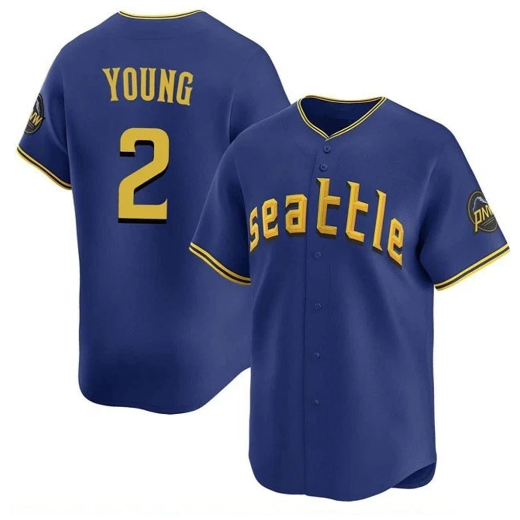 MATTH S.Mariners #2 Cole Young Player Royal City Connect Home Limited Stitched Jerseys