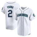 MATTH S.Mariners #2 Cole Young Player White Home Limited Stitched Jerseys