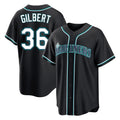 MATTH S.Mariners #36 Logan Gilbert Player Black Fashion Home Limited Stitched Jerseys