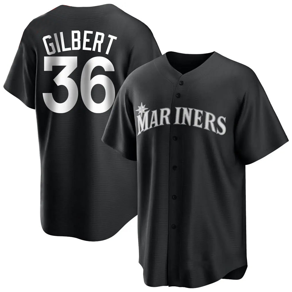 MATTH S.Mariners #36 Logan Gilbert Player Black Home Limited Stitched Jerseys