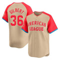 MATTH S.Mariners #36 Logan Gilbert Player Cream American League All-Star Limited Game Stitched Jerseys