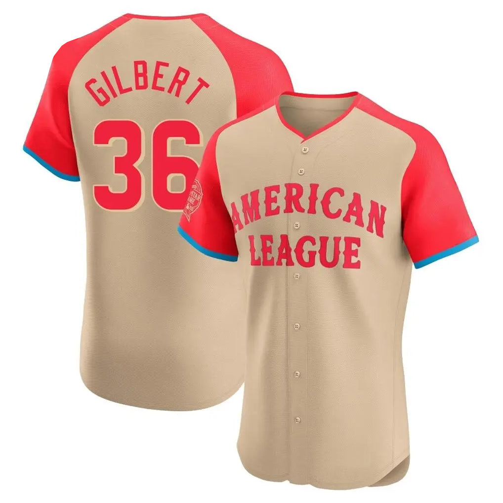 MATTH S.Mariners #36 Logan Gilbert Player Cream American League All-Star Limited Home Elite Stitched Jerseys