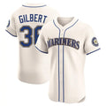 MATTH S.Mariners #36 Logan Gilbert Player Cream Home Limited Elite Stitched Jerseys