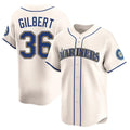 MATTH S.Mariners #36 Logan Gilbert Player Cream Home Limited Stitched Jerseys
