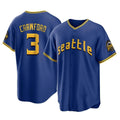 MATTH S.Mariners #3 J.P. Crawford Player Royal City Connect Home Game Stitched Jerseys