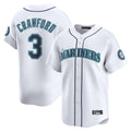 MATTH S.Mariners #3 J.P. Crawford Player White Home Limited Stitched Jerseys