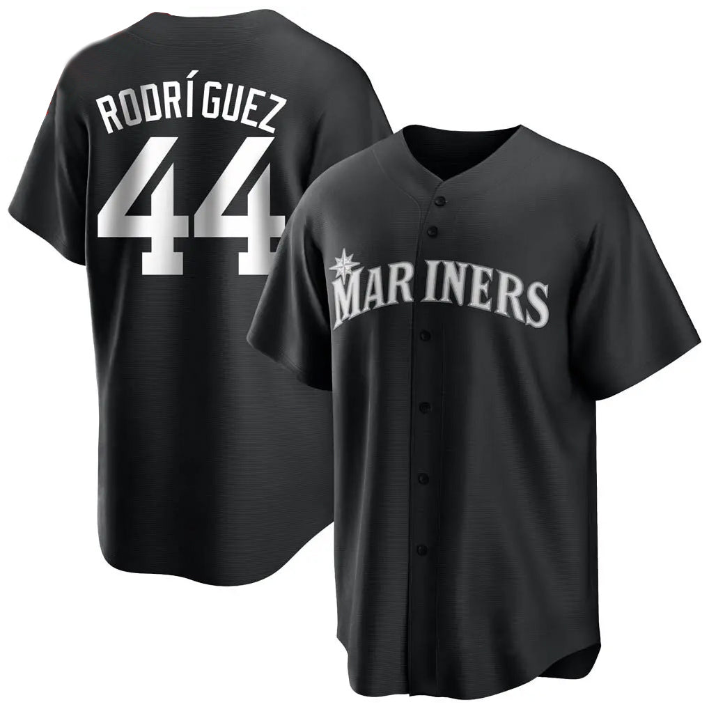 MATTH S.Mariners #44 Julio Rodriguez Player Black Home Limited Stitched Jerseys