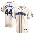 MATTH S.Mariners #44 Julio Rodriguez Player Cream Home Limited Stitched Jerseys
