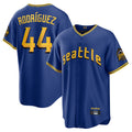 MATTH S.Mariners #44 Julio Rodriguez Player Royal City Connect Home Game Stitched Jerseys
